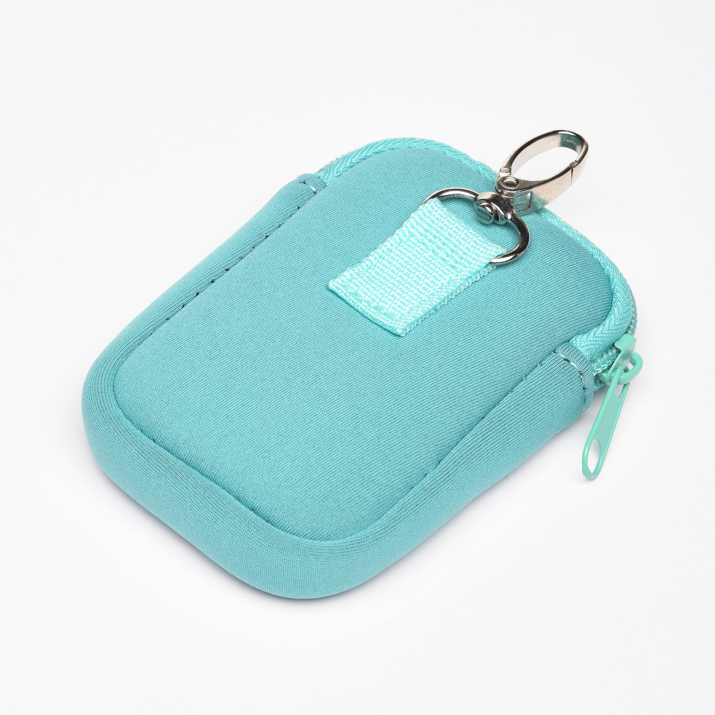Zippered Pouch Blue Lagoon with Hang Clip, Compatible with Touchland Hand Sanitizer Spray *SANITIZER NOT INCLUDED*