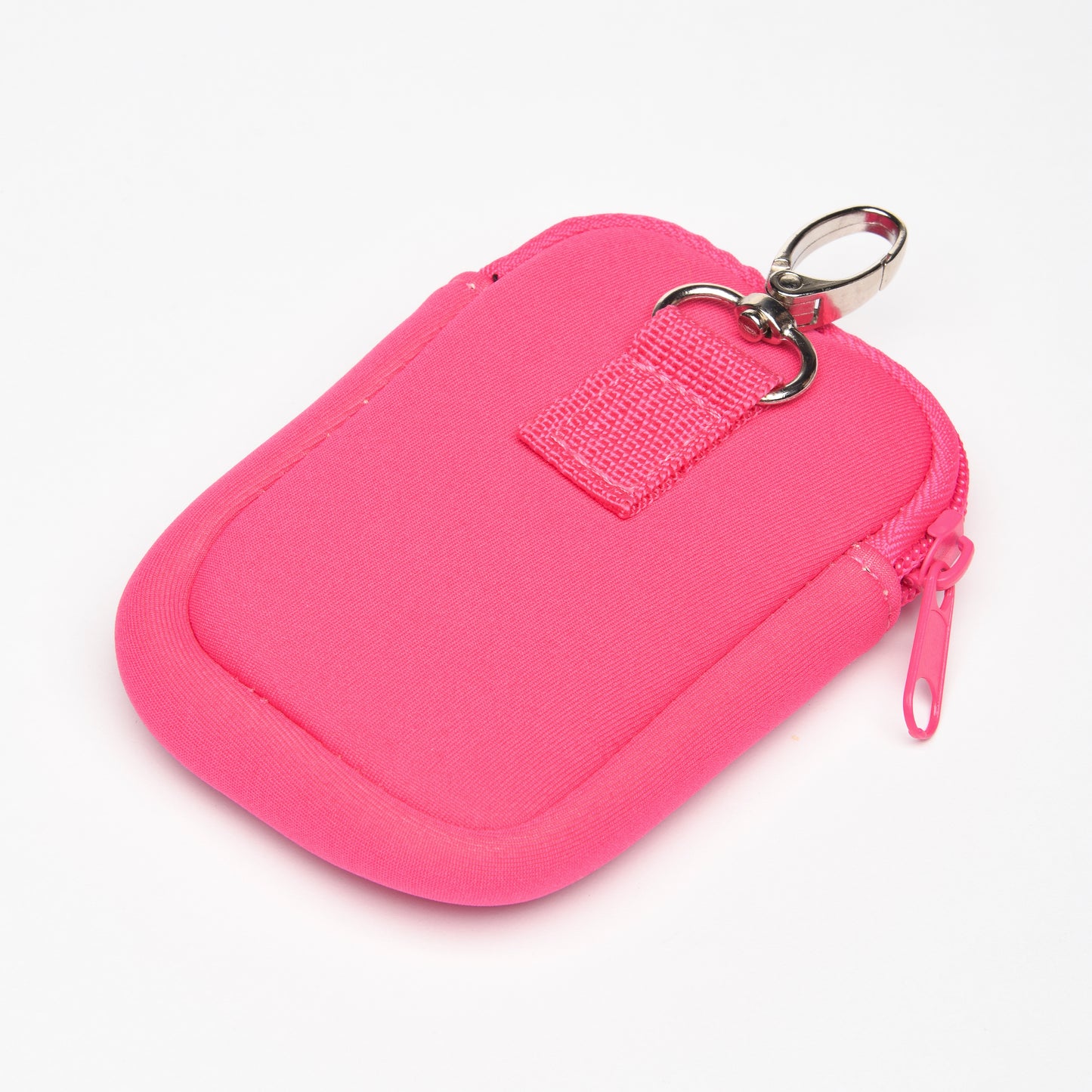 Zippered Pouch Tickled Pink with Hang Clip, Compatible with Touchland Hand Sanitizer Spray *SANITIZER NOT INCLUDED*