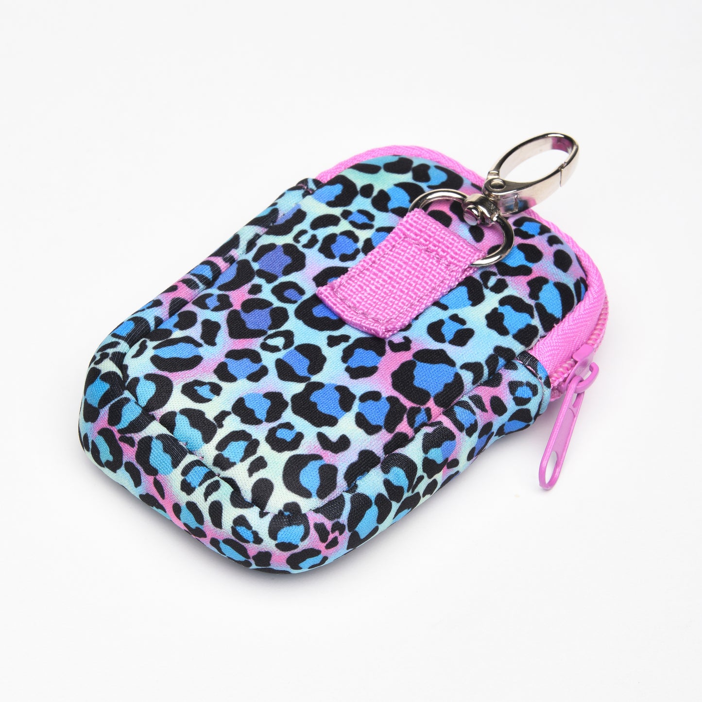 Zippered Pouch Cool Cat with Hang Clip, Compatible with Touchland Hand Sanitizer Spray *SANITIZER NOT INCLUDED*