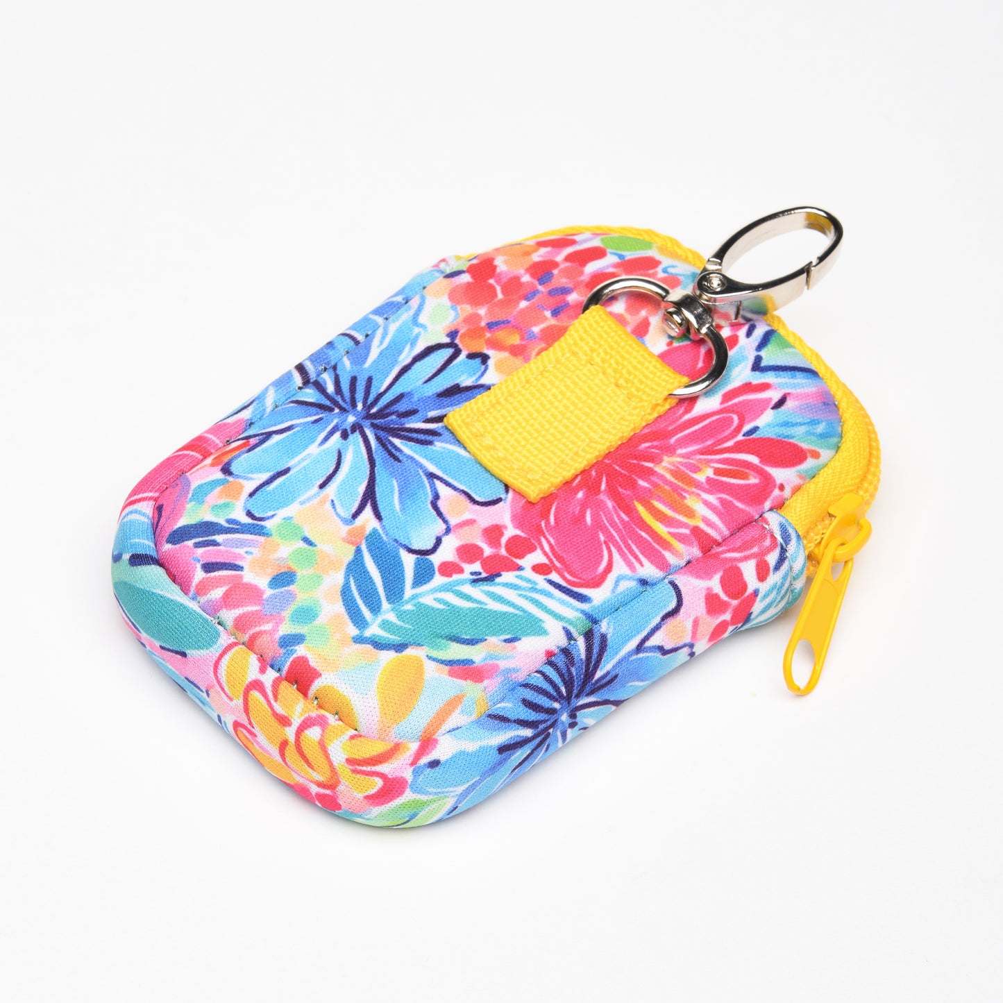 Zippered Pouch Flower Fiesta with Hang Clip, Compatible with Touchland Hand Sanitizer Spray *SANITIZER NOT INCLUDED*