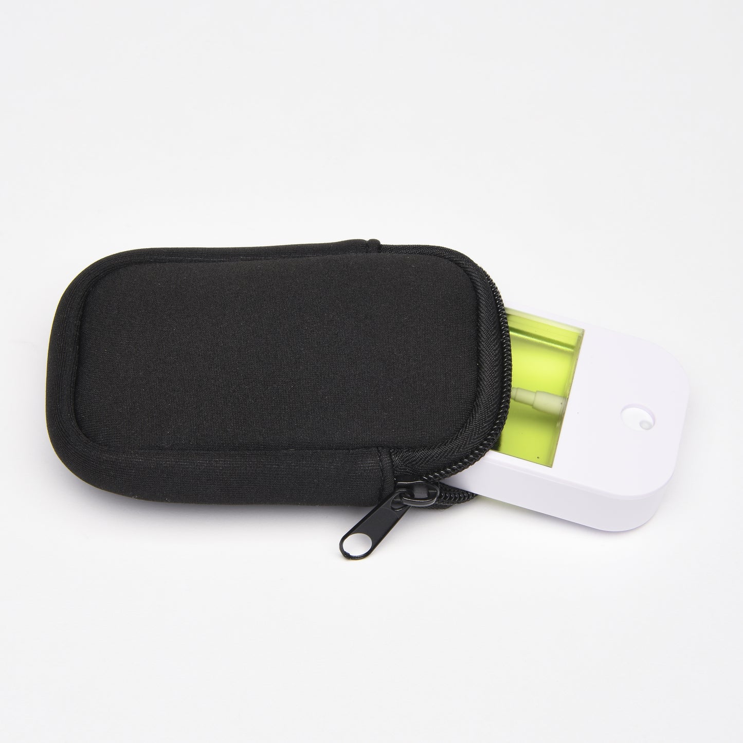 Zippered Pouch Blackout with Hang Clip, Compatible with Touchland Hand Sanitizer Spray *SANITIZER NOT INCLUDED*