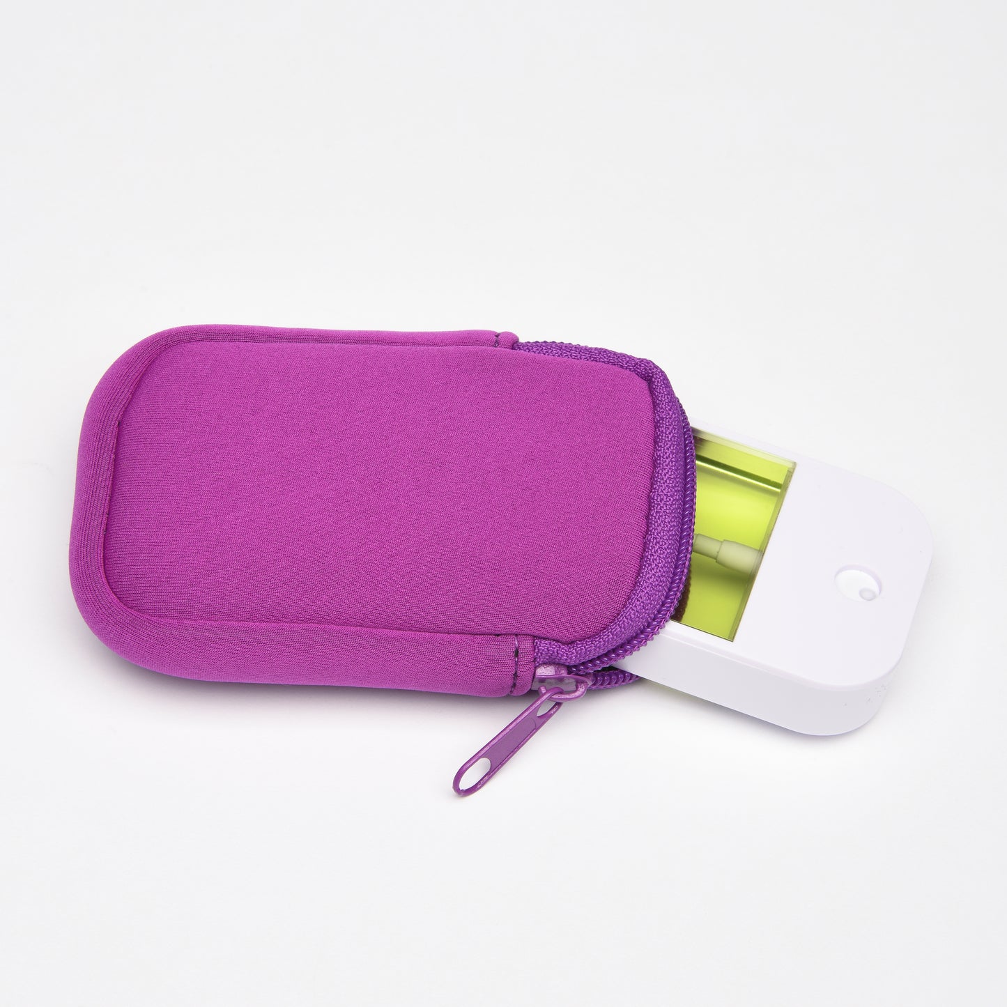 Zippered Pouch Purple Rain with Hang Clip, Compatible with Touchland Hand Sanitizer Spray *SANITIZER NOT INCLUDED*