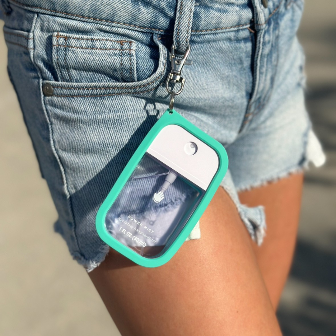 All Silicone Cases With Keychain for Touchland Hand Sanitizer Spray *SANITIZER NOT INCLUDED*