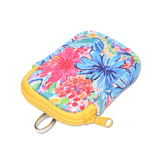 Zippered Pouch Flower Fiesta with Hang Clip, Compatible with Touchland Hand Sanitizer Spray *SANITIZER NOT INCLUDED*
