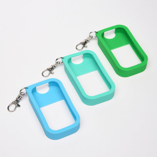 Silicone Case 3 PACK Blues Keychain for Touchland Hand Sanitizer Spray *SANITIZER NOT INCLUDED*