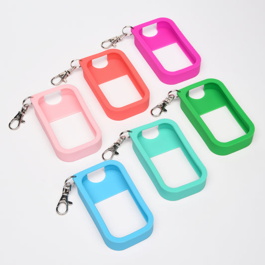 Silicone Case 6 PACK Mulit Keychain for Touchland Hand Sanitizer Spray *SANITIZER NOT INCLUDED*