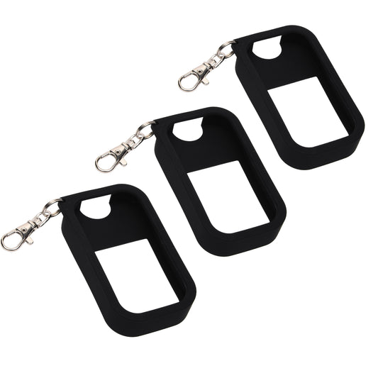 Silicone Case 3 PACK Blackout Keychain for Touchland Hand Sanitizer Spray *SANITIZER NOT INCLUDED*
