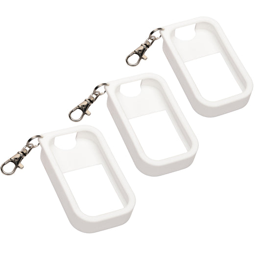 Silicone Case 3 PACK Snow White Keychain for Touchland Hand Sanitizer Spray *SANITIZER NOT INCLUDED*