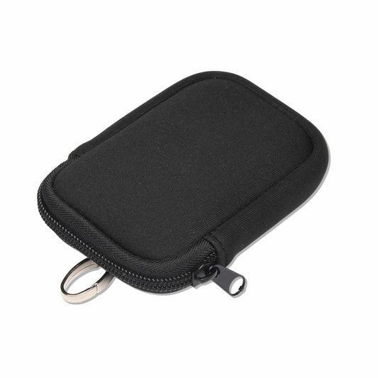 Zippered Pouch Blackout with Hang Clip, Compatible with Touchland Hand Sanitizer Spray *SANITIZER NOT INCLUDED*