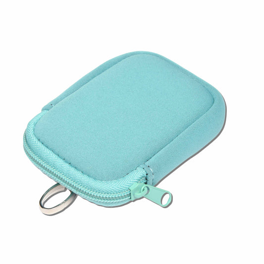Zippered Pouch Blue Lagoon with Hang Clip, Compatible with Touchland Hand Sanitizer Spray *SANITIZER NOT INCLUDED*