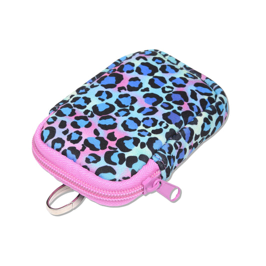 Zippered Pouch Cool Cat with Hang Clip, Compatible with Touchland Hand Sanitizer Spray *SANITIZER NOT INCLUDED*