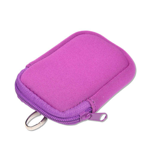 Zippered Pouch Purple Rain with Hang Clip, Compatible with Touchland Hand Sanitizer Spray *SANITIZER NOT INCLUDED*