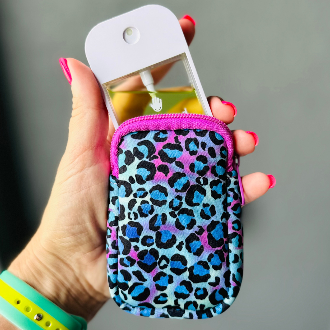 All Zippered Pouches with Hang Clip, Compatible with Touchland Hand Sanitizer Spray *SANITIZER NOT INCLUDED*